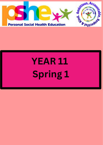 Year 11 PSHE spring 1