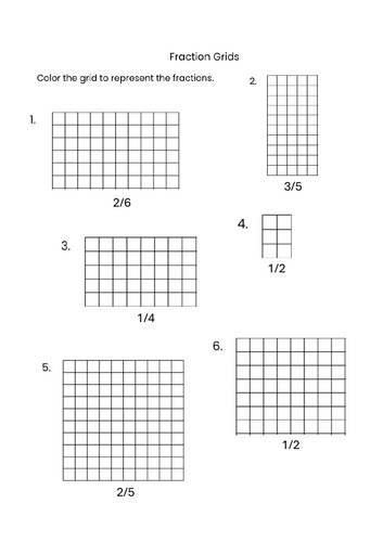 Shading fractions of grids