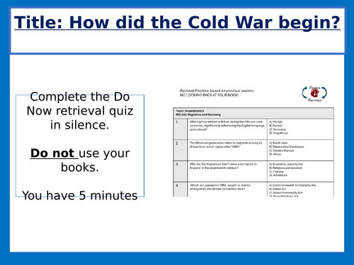 KT1 - LESSON 1 - HOW DID THE COLD WAR BEGIN?