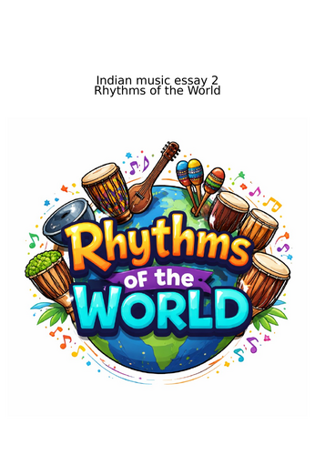 Indian Music Essays OCR 9 mark
