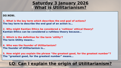OCR Utilitarianism