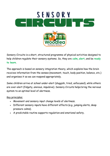 Sensory Circuits - Theory and Activities