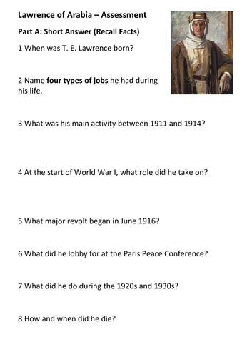 Lawrence of Arabia – Assessment