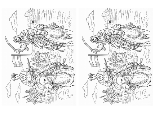 Lawrence of Arabia coloring picture