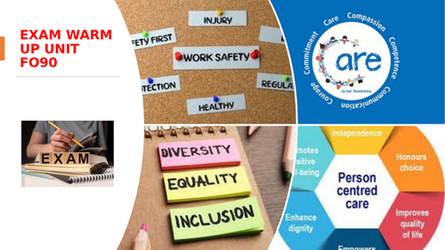 Exam warm up FO90 Health and Social care OCR AAQ | Teaching Resources