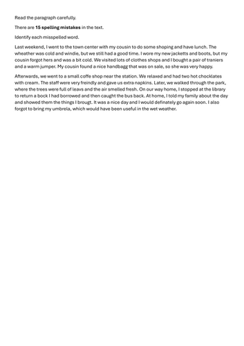 £1 Million Lottery- Entry Level English