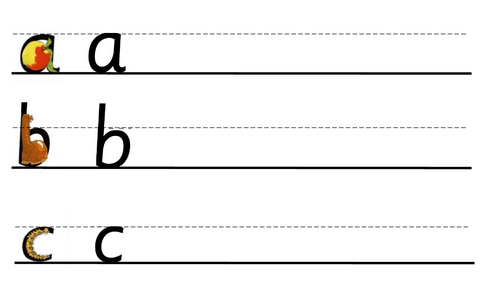 RWI set 1 letter formation (EDITABLE)