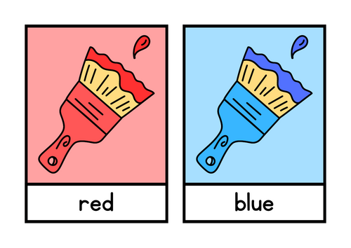 Painting area flashcards