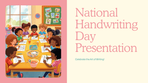 National Handwriting Day Assembly PowerPoint | KS1 & KS2 | Writing Skills & Creativity