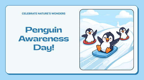 Penguin Awareness Day Assembly PowerPoint | KS1 & KS2 | Animals, Habitats & Conservation