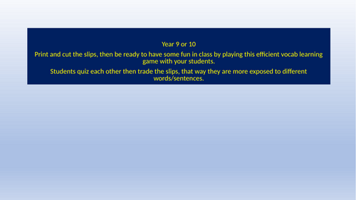 New GCSE Mi vida digital - Quiz quiz trade game