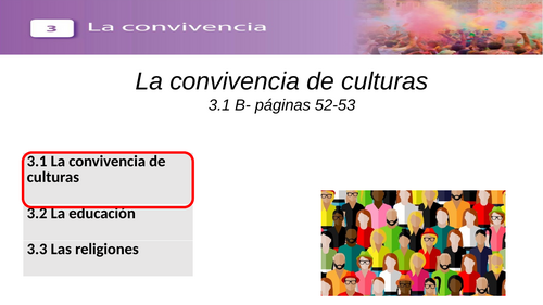 La convivencia (whole unit in PPT with answers)