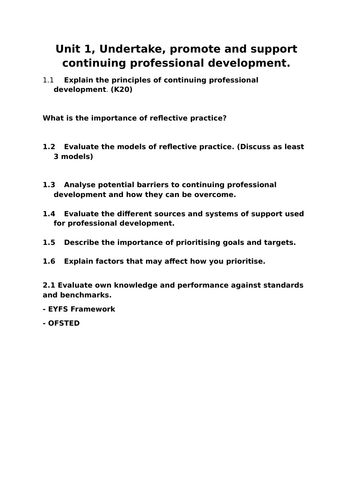 Coaching, Mentoring and CPD: L5 CYP Apps