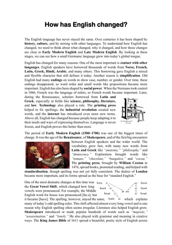 How English Has Changed – Complete Language Change Revision Guide (GCSE & A Level)