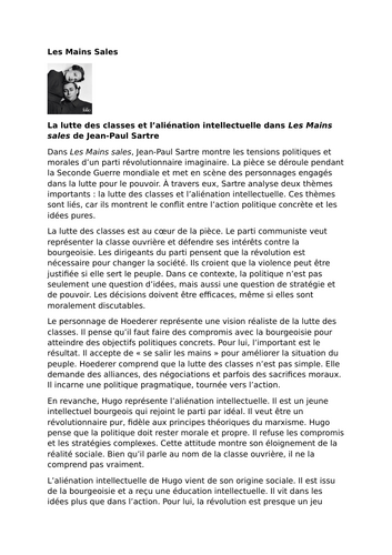 Les Mains sales by Jean-Paul Sartre – Symbolism – The Revolver