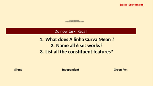 GCSE dance section A