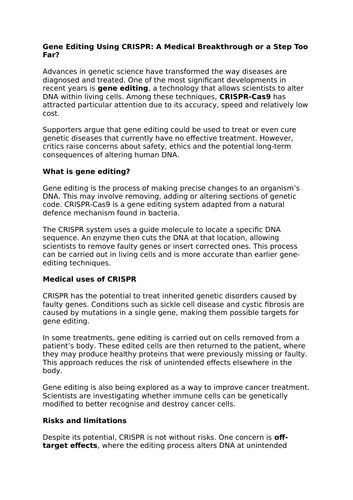 Pearson BTEC Applied Human Biology Unit 3 Predicted Topics for January 2026