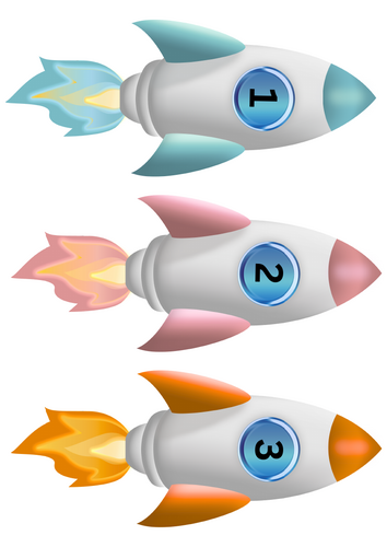 Number 1-10 rockets
