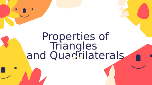 Triangle and Quadrilateral KS2 Shape Quiz