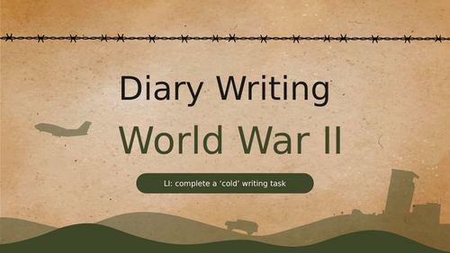 World War 2 Diary and Letter Writing KS2/ BBC video clips