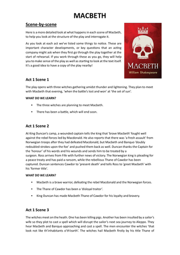 Macbeth: Scene-by-Scene Summary (Act 1, Scenes 1–4)
