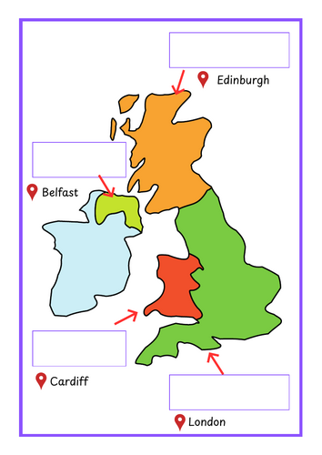 Labelling the UK - Countries and Capital Cities