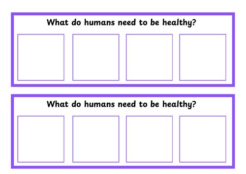What do humans need to be healthy?