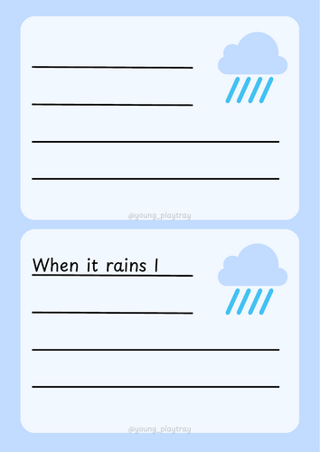 Weather Sentence Stems