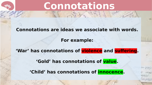 Exploring Connotations - AQA English Language