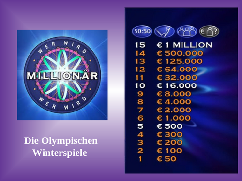 Winter Olympics 2026 / Olympische Winterspiele 2026 - German