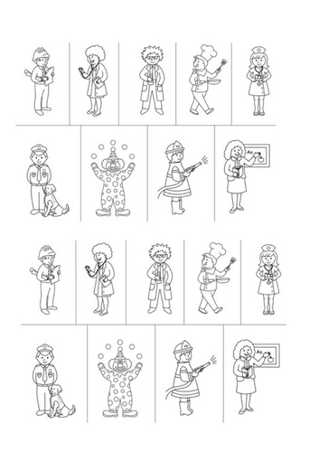 People who help us song and cutouts