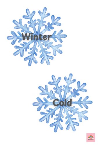 Winter Words Snowflakes