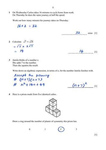 April 2025-Paper 2-Worked Solutions-Checkpoint Exam