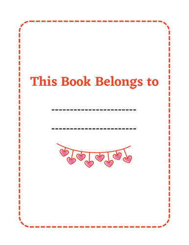 Valentines scissor skills booklet