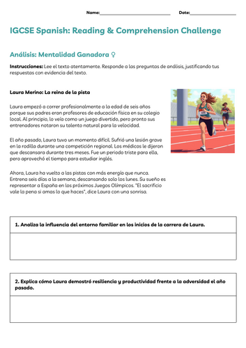 IGCSE Spanish Exam Reading practice BUNDLE