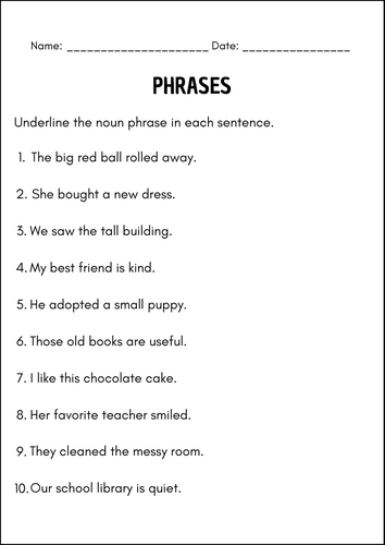 Mastering English Phrases – Comprehensive Grammar Practice Worksheets
