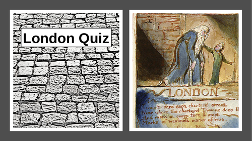 London Quiz - Power and Conflict Poetry Anthology