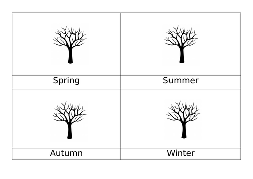 Four seasons tree calendar