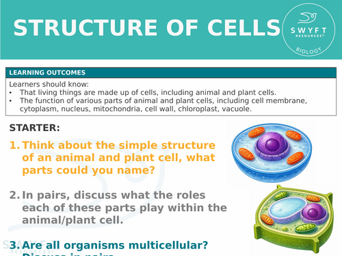 NEW WJEC (2026) GCSE Science - Cells