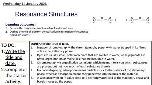 S2.2 Resonance Structures, HL (IBDP Chemistry)