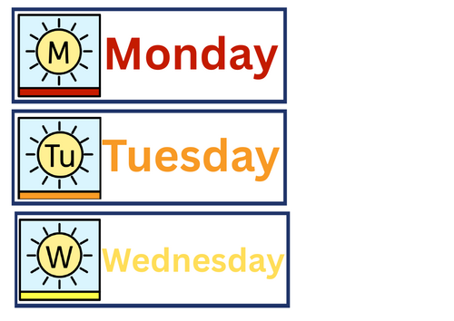 Daily calendar and weather board