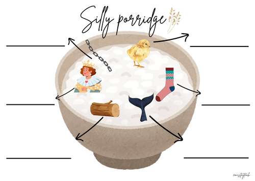 Goldilocks Silly Porridge Writing