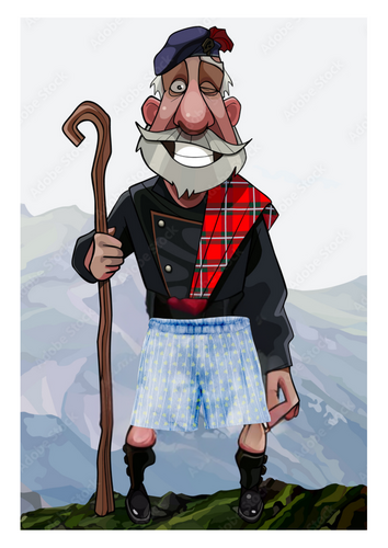 Robert Burns/St Andrews Celebrations - Pin the Kilt on the Highlander Game