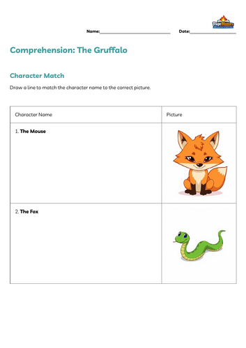 The Gruffalo comprehension