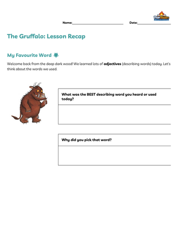 Gruffalo adjectives