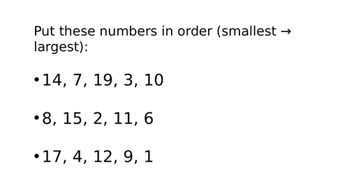 year 1 morning challenge
