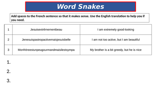 Conti style lesson on personality French