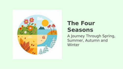 Science: Seasonal Changes: Lessons 1-6 Year 1