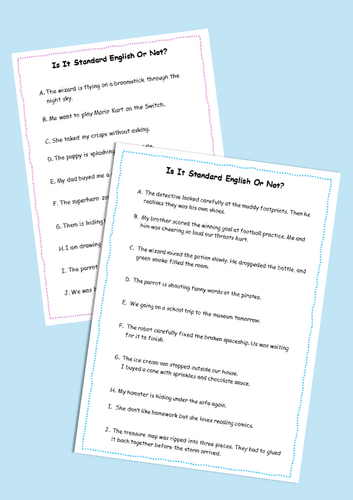 Is it Standard English or Non Standard English