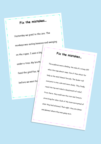 Standard English - Paragraphs - Fixing sentences